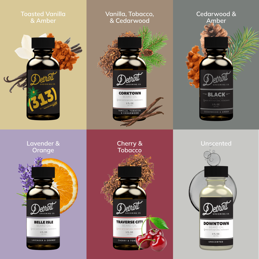 Detroit Grooming Co. 6-Pack Vikings Kit Vikings Kit (6-Pack) - Assorted Beard Oil Combo