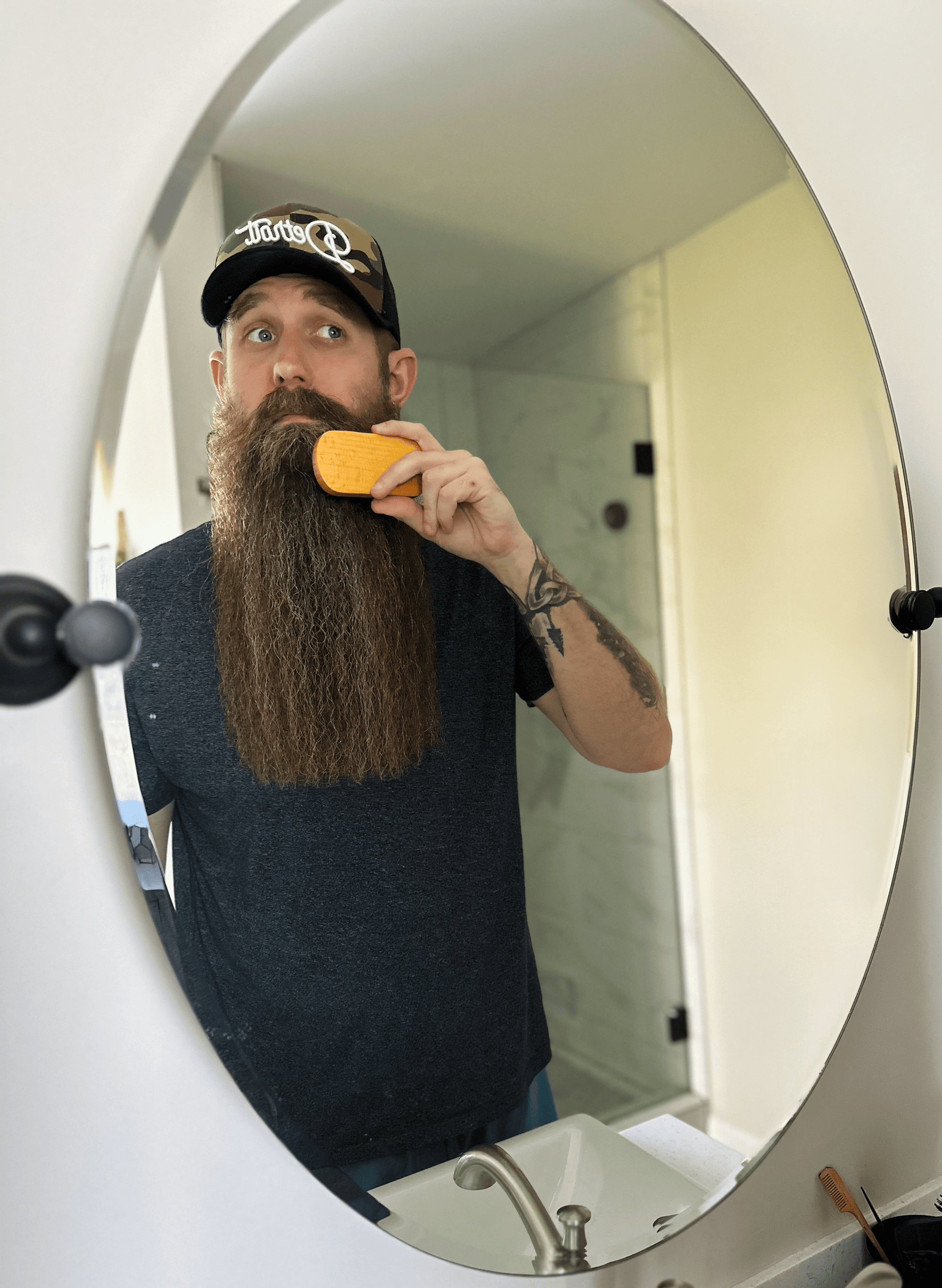 Detroit Grooming Co. Brush Natural Boar Beard Brush - Natural Boar Bristle