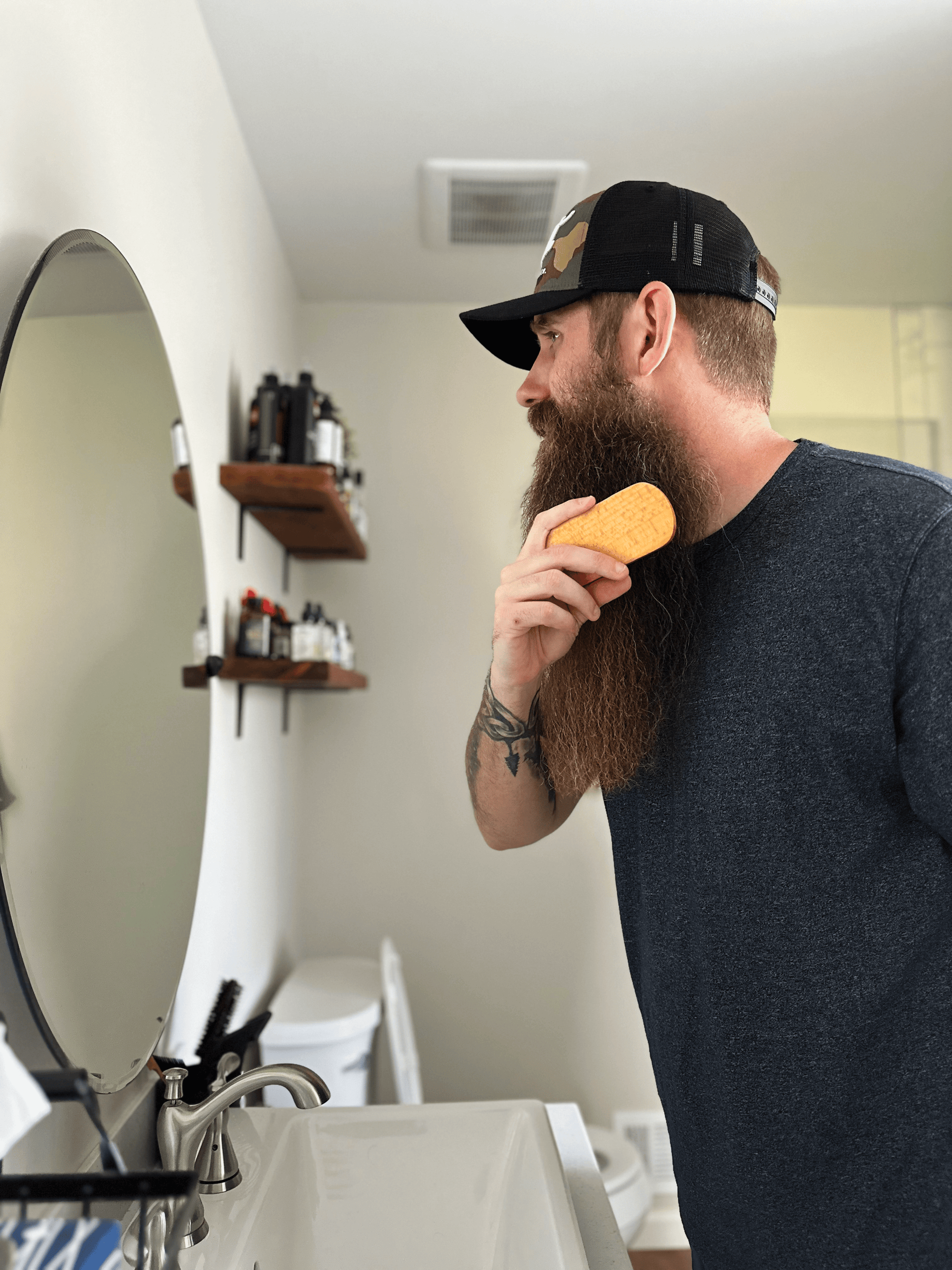 Detroit Grooming Co. Brush Natural Boar Beard Brush - Natural Boar Bristle