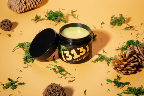 Detroit Grooming Co. Moustache Wax 313: Toasted Vanilla & Amber Strong Hold Beard Wax - 313