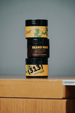 Detroit Grooming Co. Moustache Wax Black: Cedarwood & Amber Strong Hold Beard Wax - Black